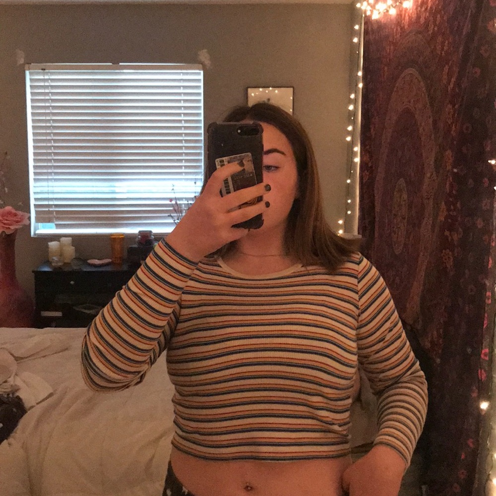 Rainbow brandy melville top
